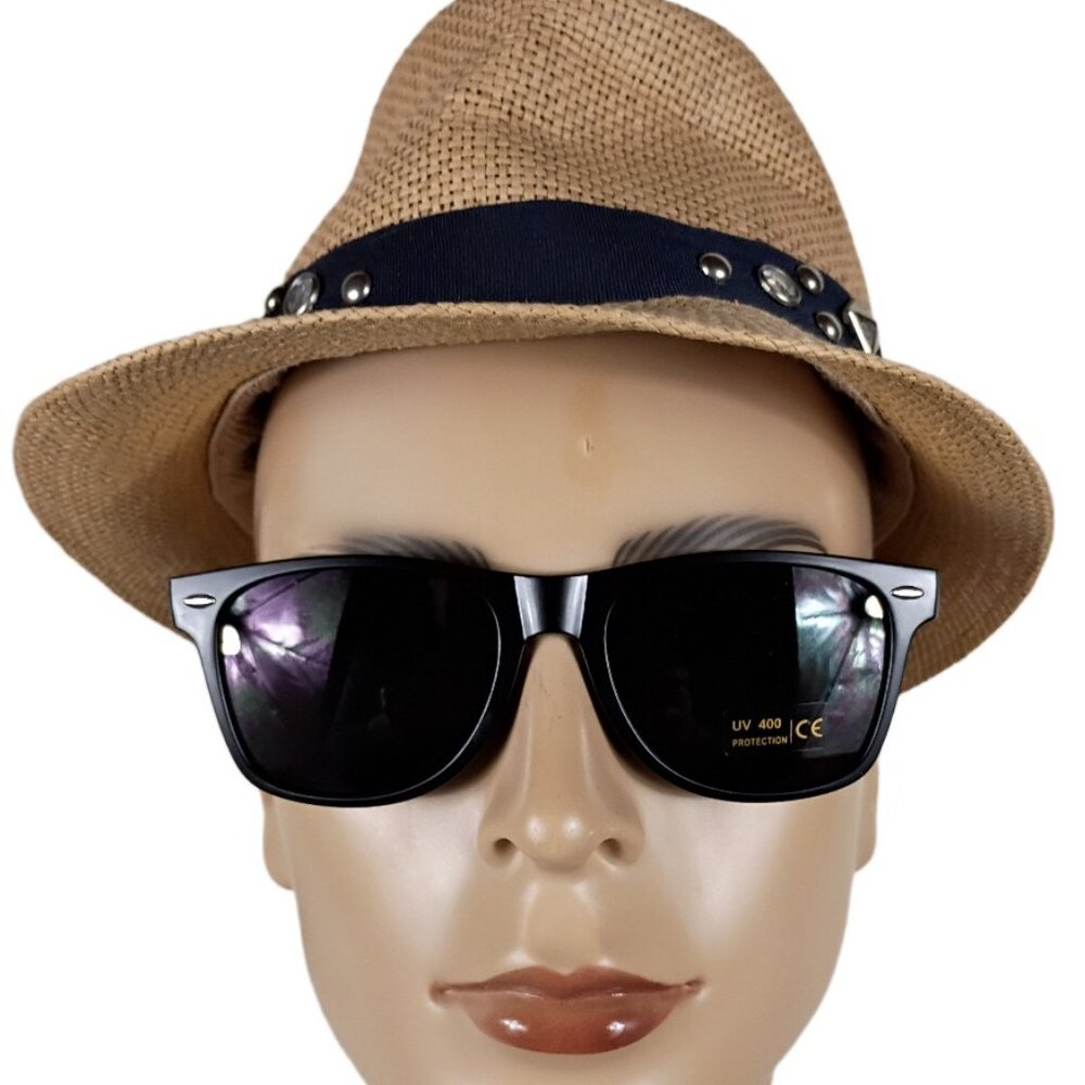 SHARKEYES BLACK RECTANGULAR  SUNGLASSES  NSPORT2